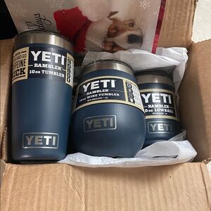 LAST ONE! Discontinued YETI Rambler 10 oz Tumbler navy w/ megaslide lid NEW